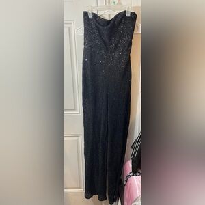 WILD FABLE BLACK SEQUIN JUMPSUIT
